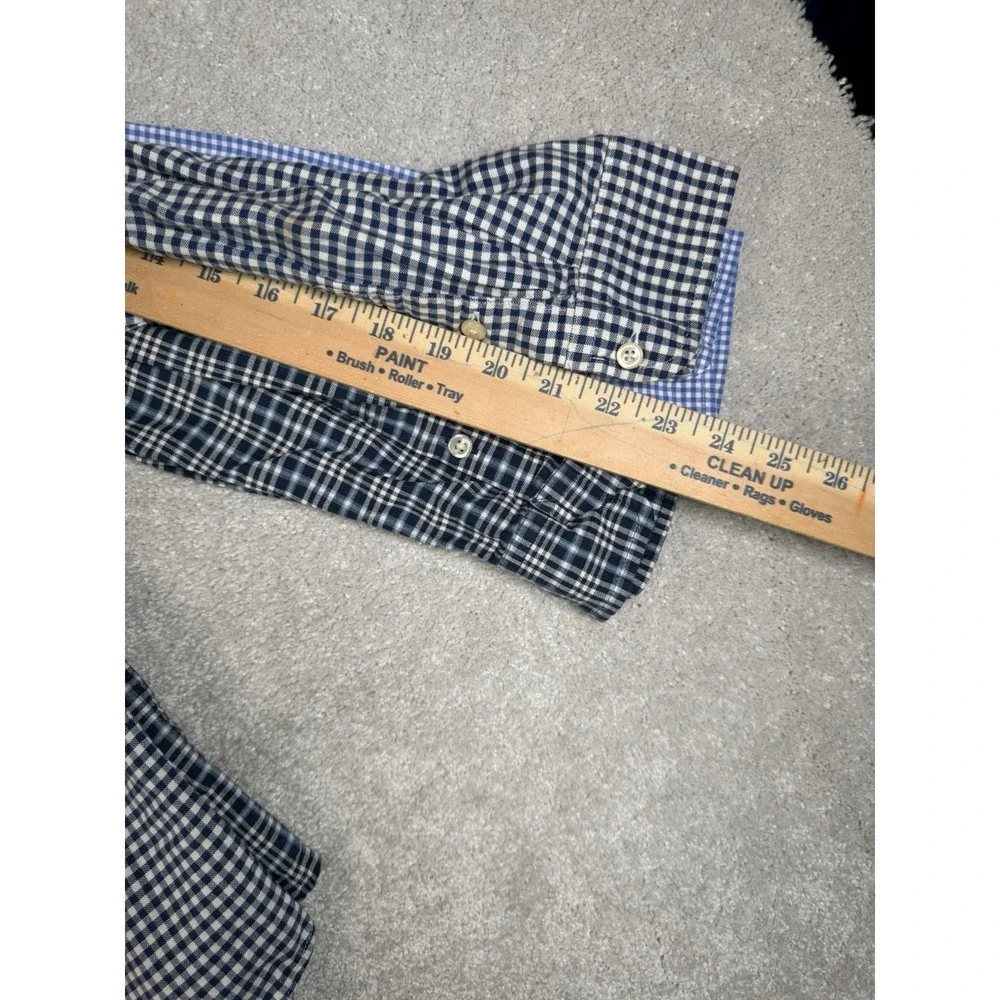 Lot of 3 Ralph Lauren Button Blue Shirts Youth XL (18-20) Oxford Gingham Pony